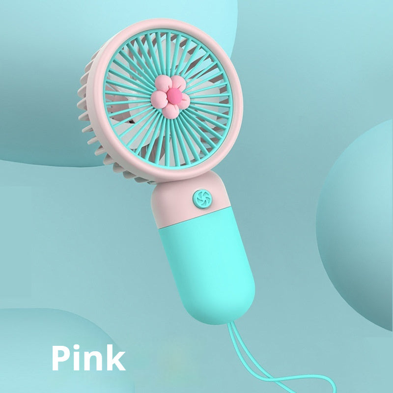 Small Handheld Fan Cute Candy Color Portable Student Gift