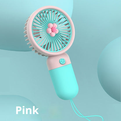 Small Handheld Fan Cute Candy Color Portable Student Gift