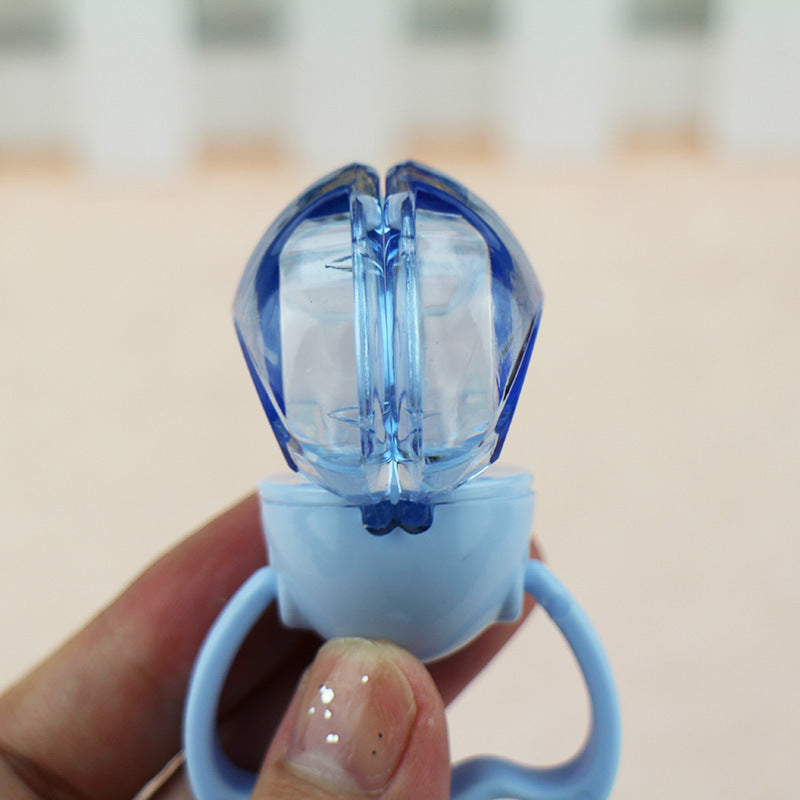 Cross-border supply Rompbaby thumb-shaped pacifier automatic closing dust-proof silicone play mouth