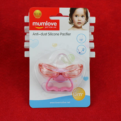 Cross-border supply Rompbaby thumb-shaped pacifier automatic closing dust-proof silicone play mouth