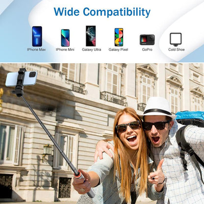 Iphone 16/15/14/13 Compatible Tripod, 62 Inches, Upgraded Version with Remote Control, Easy to Travel & Stable Camera Accessories Selfie Cellphone Smartphone