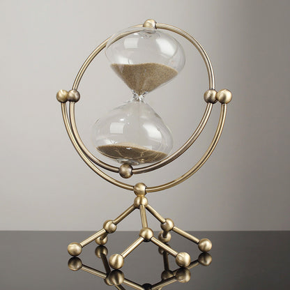 Cross-border new modern round hourglass 30-minute timer decoration boss office study decoration decoration