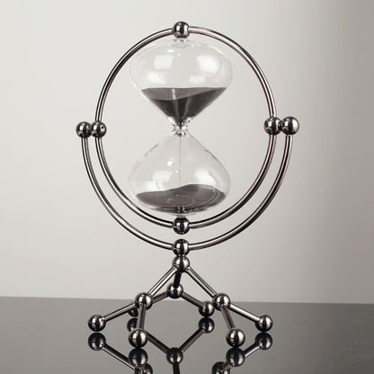 Cross-border new modern round hourglass 30-minute timer decoration boss office study decoration decoration
