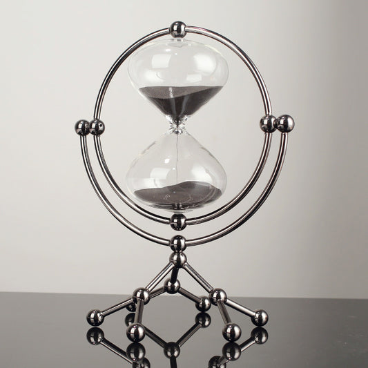 Cross-border new modern round hourglass 30-minute timer decoration boss office study decoration decoration