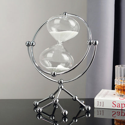 Cross-border new modern round hourglass 30-minute timer decoration boss office study decoration decoration