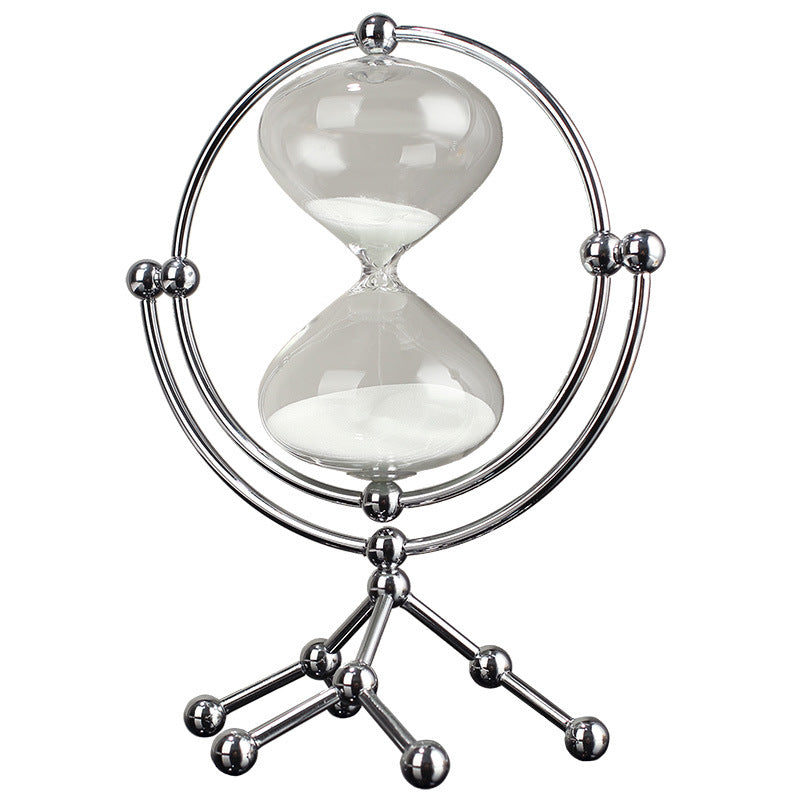 Cross-border new modern round hourglass 30-minute timer decoration boss office study decoration decoration