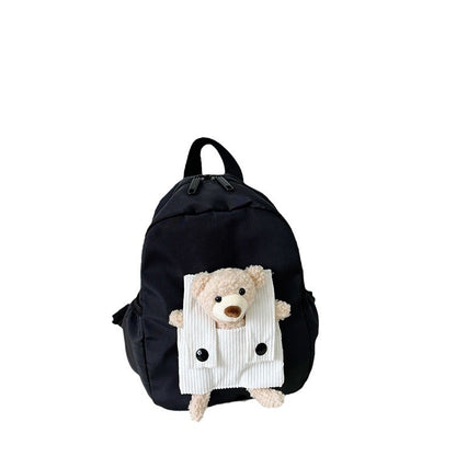 Mochila Infantil de Urso Bordada Personalizada